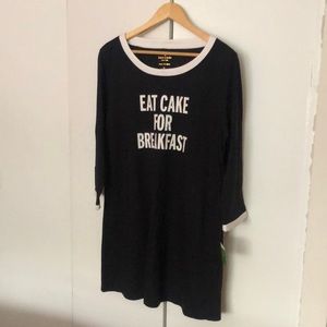 Kate Spade sleep shirt...Eat Cake for Breakfast!